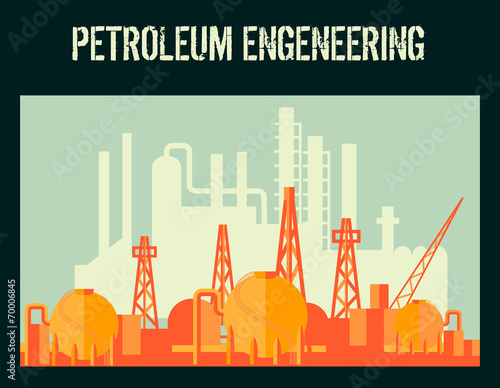 Oil industry poster