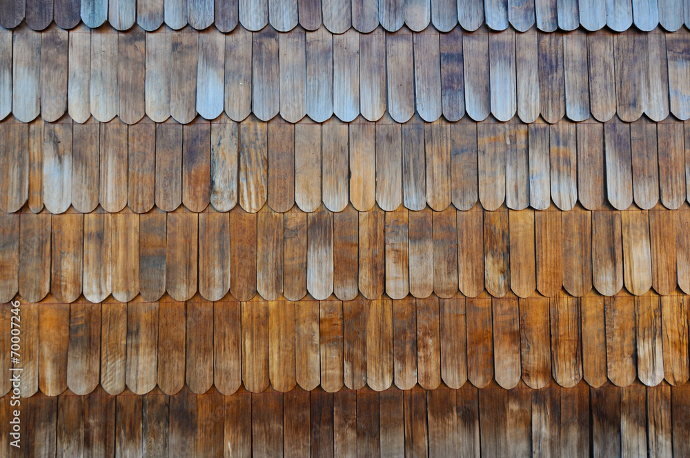 Wooden Tiles Chiloé's unique design, Chiloé Island, Chile