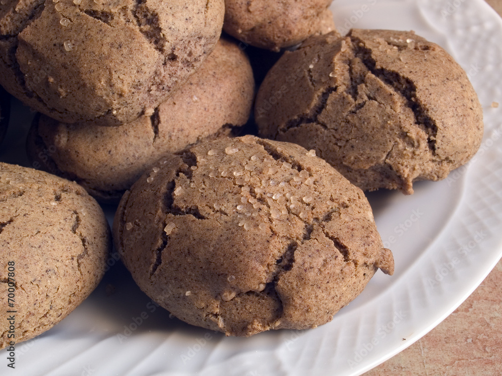 Italian cuisine: homemade cookies with walnuts and buckwheat Italian cuisine: homemade cookies with walnuts and buckwheat