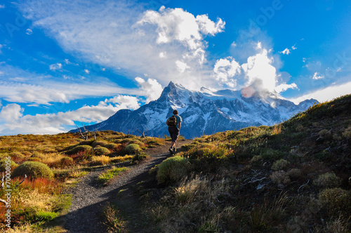 Trekking in Parque Nacional Torres del Paine, Chile