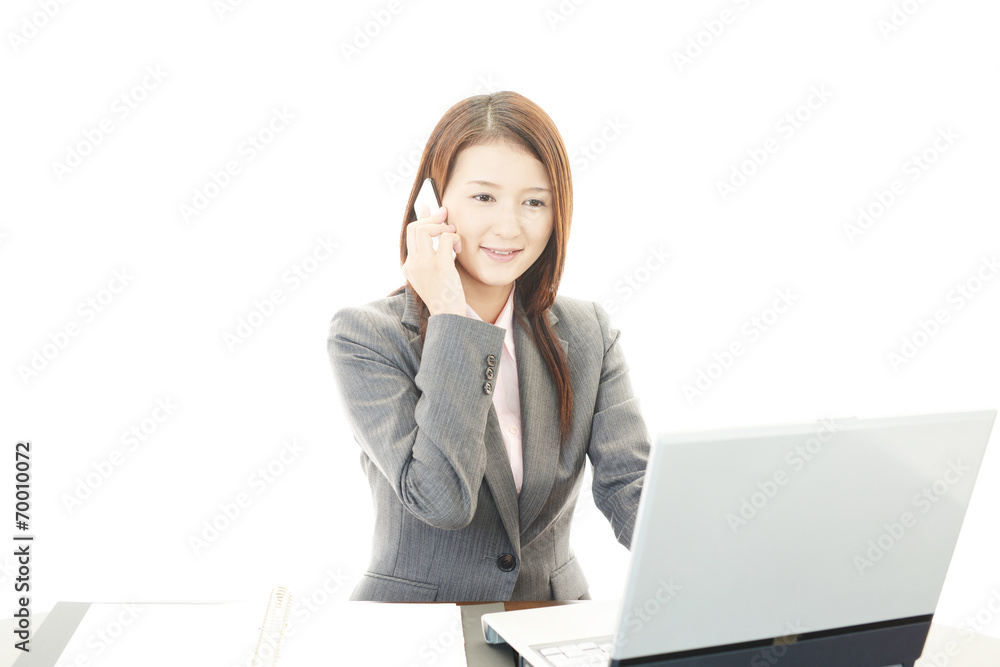 笑顔のOL 笑顔のOL