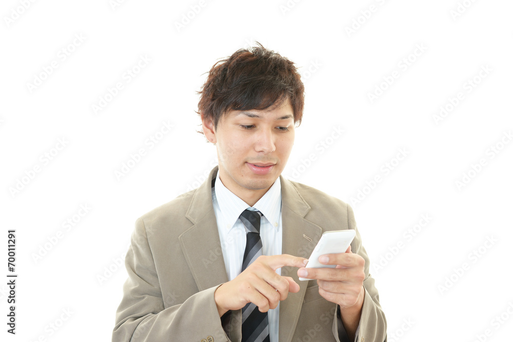 笑顔のビジネスマン