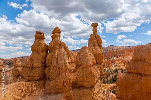 hoodoos in Bryce canyon