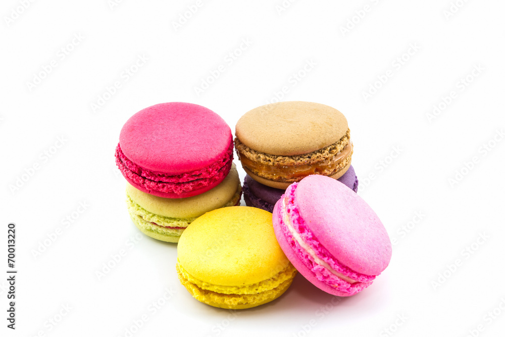 Sweet and colourful french macaroons, Dessert. Sweet and colourful french macaroons, Dessert.