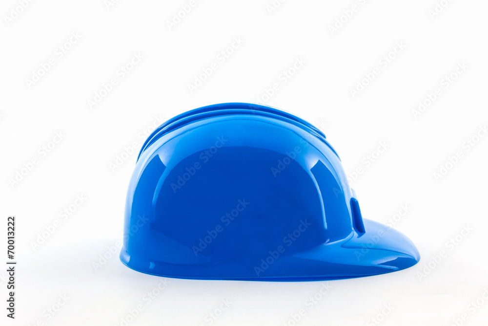 Fototapeta premium Blue construction helmet.