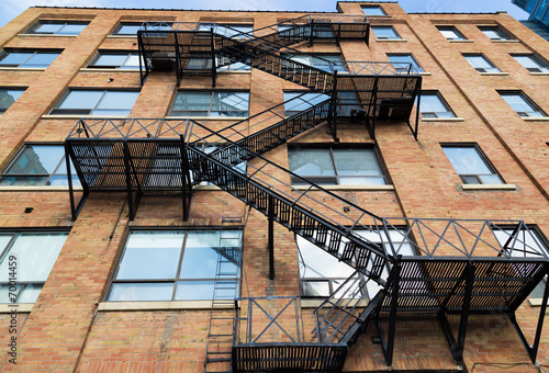 Canvas Print Typical Fire Escape