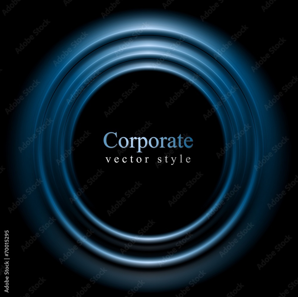 Blue shiny circle logo design Blue shiny circle logo design