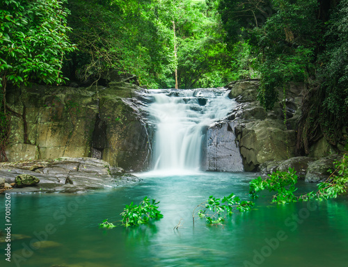 Beautiful waterfall in forest