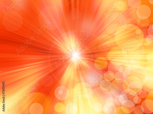 Radial abstract orange background