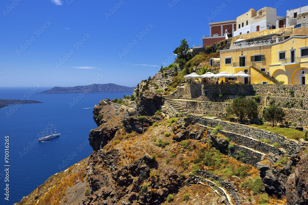 Santorini, Grecja, morze egiejskie