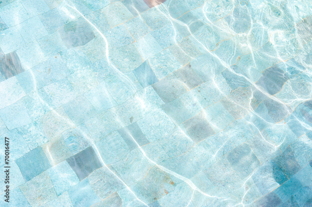 Obraz premium Texture of water surface in swimming pool