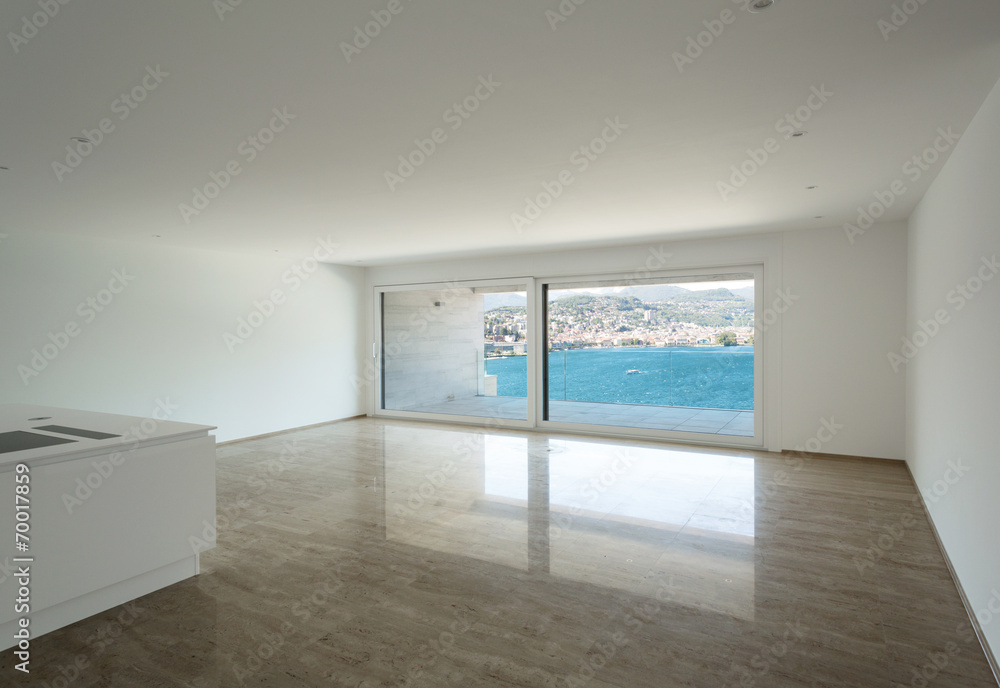 Interior, empty apartment Interior, empty apartment