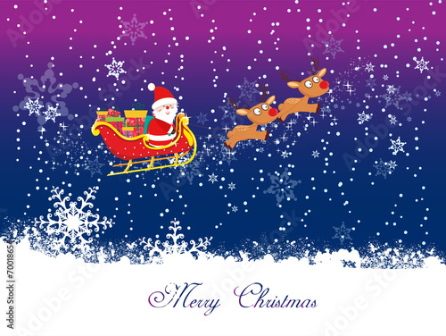 Christmas Card with Santa Claus 1