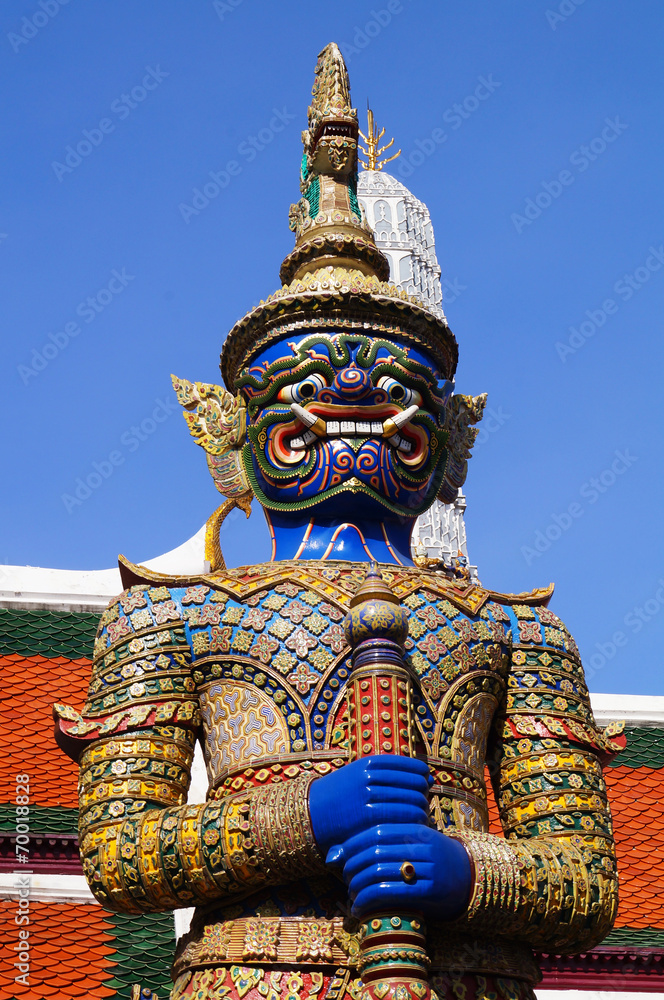 Giant in Grand palace and Wat Pra keaw in Bangkok, Thailand