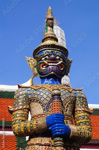 Giant in Grand palace and Wat Pra keaw in Bangkok  Thailand