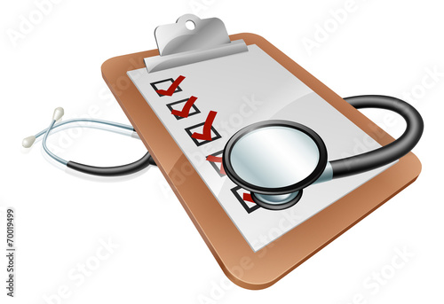 Stethoscope clipboard concept