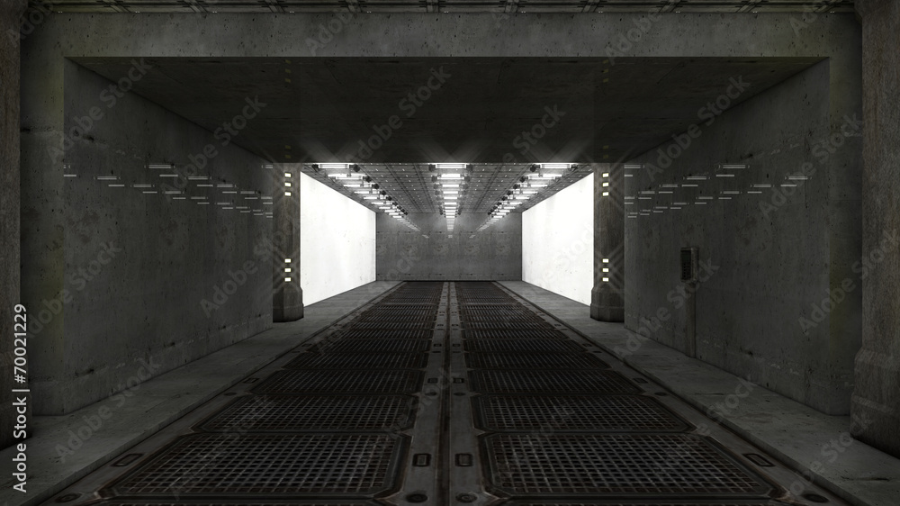 Obraz premium Futuristic corridor