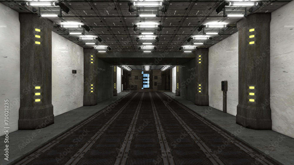 Futuristic corridor Futuristic corridor
