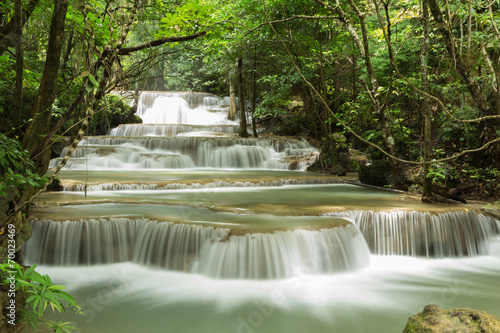 beautiful waterfall in Thailand © ducksmallfoto