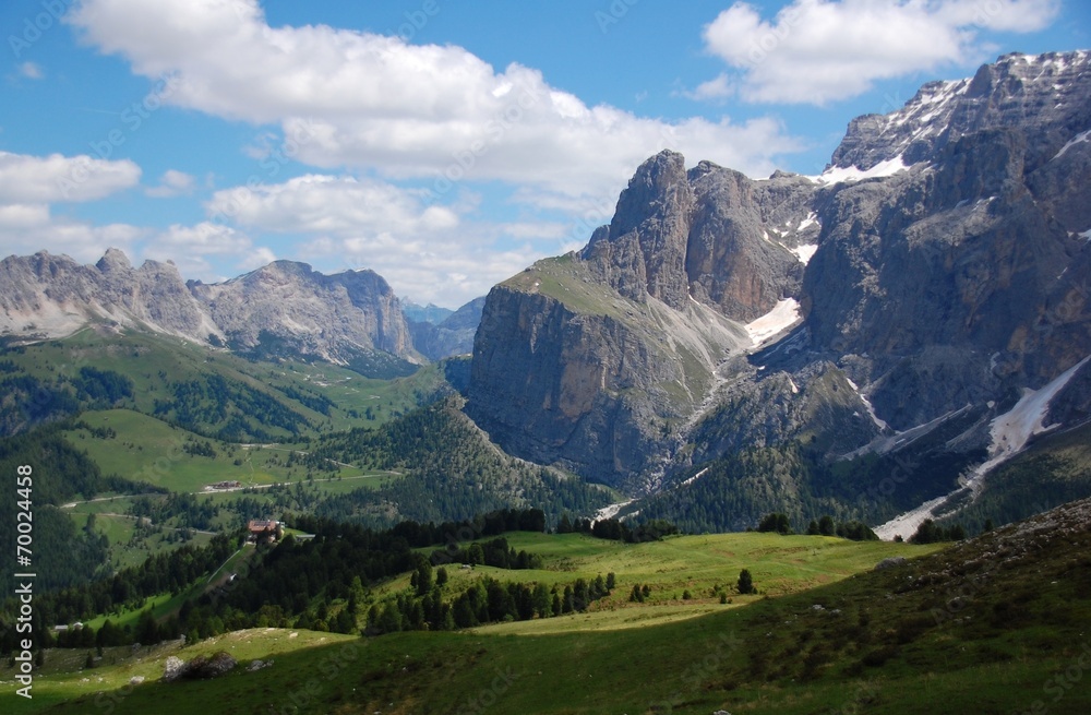 Paesaggio sul Passo Sella 2 Paesaggio sul Passo Sella 2