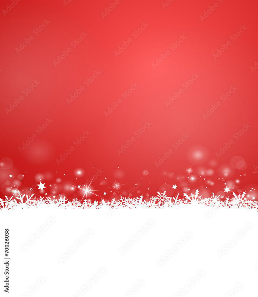 Hintergrund rot Schnee