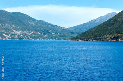 Sea summer view from ferry (Greece) © wildman