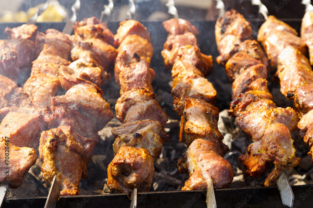 Pork skewers