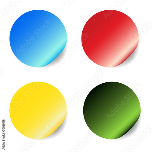 vector blank stickers