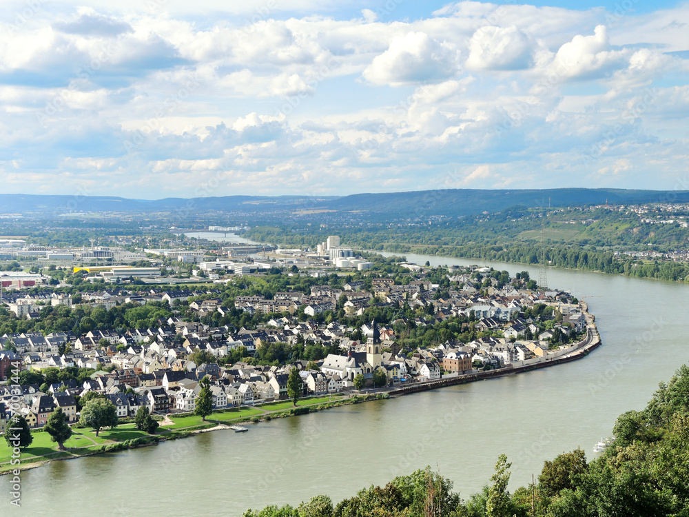 view of Koblenz city, Germany