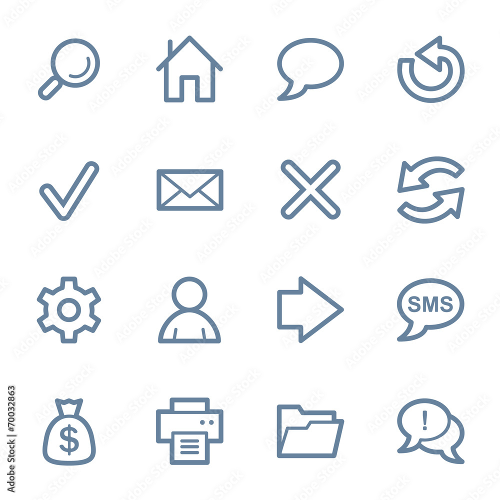 Web & internet icons set Web & internet icons set