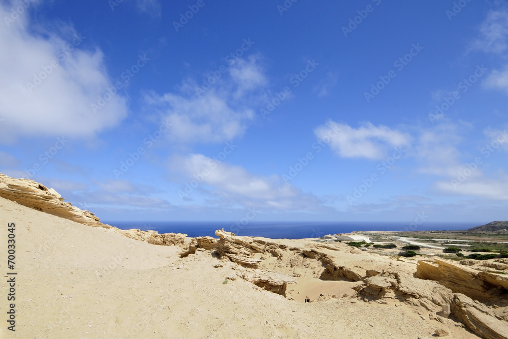 Sand dunes and sky in Porto Santo