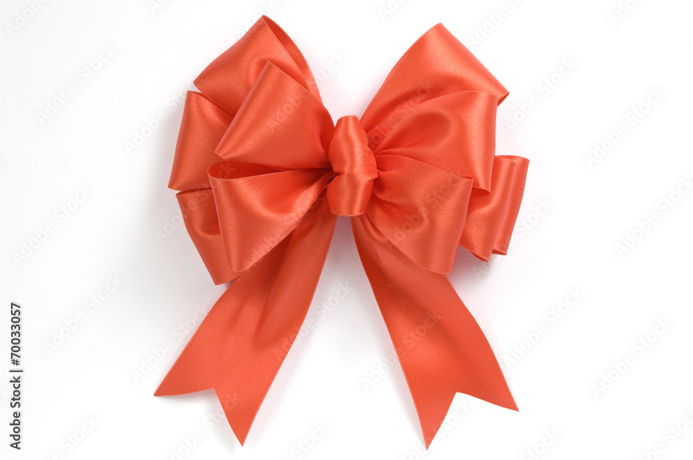 Bright Orange Ribbon Or Bow Bright Orange Ribbon Or Bow