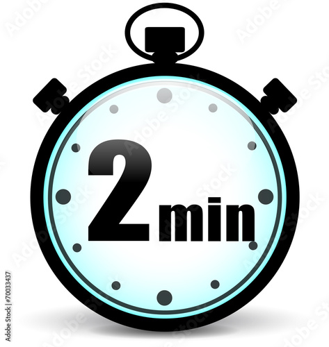 Vector two minutes icon