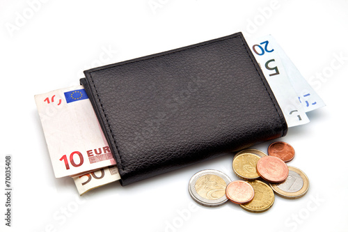 cartera con euros photo