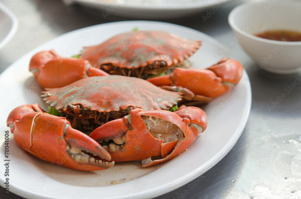steamed crabs