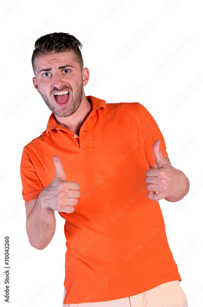 isolated young man isolated young man