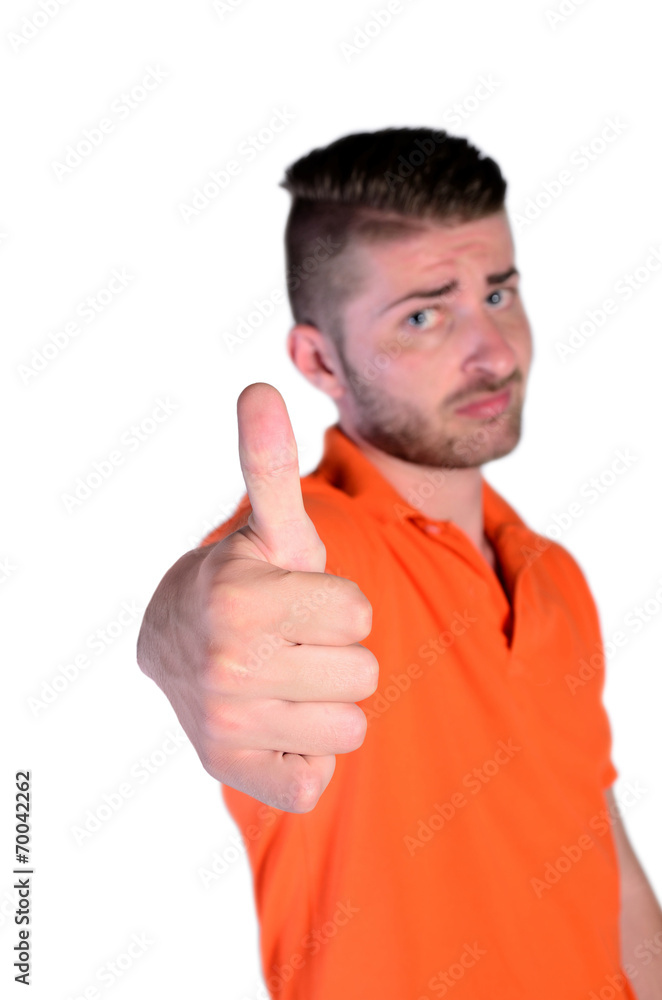 isolated young man isolated young man