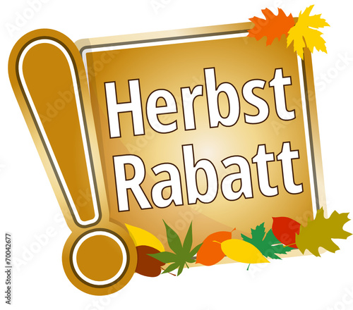 Herbstrabatt