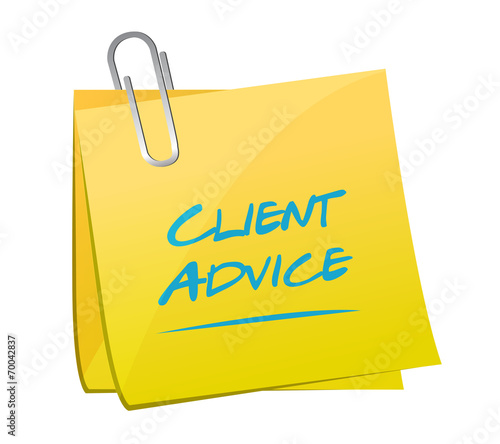 client advice memo post illustration design