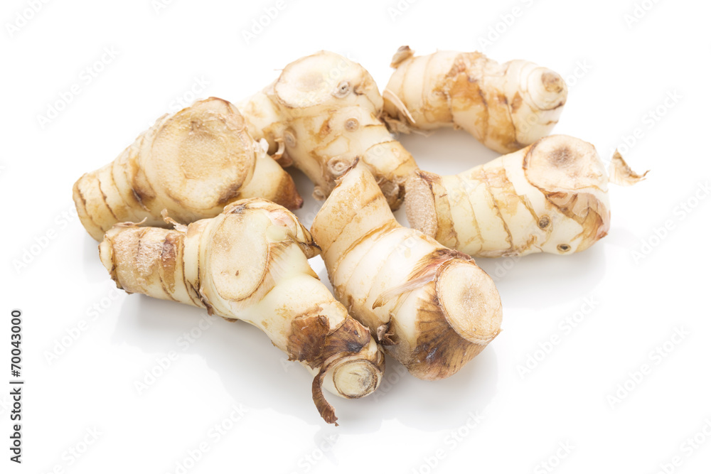ginger root on white background ginger root on white background