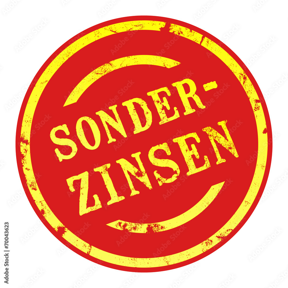 sb14 - SaleButton Rund - Sonderzinsen - g1650