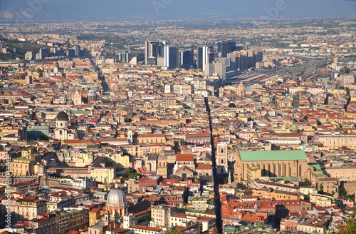 Przepiękna malownicza panorama Neapolu we Włoszech