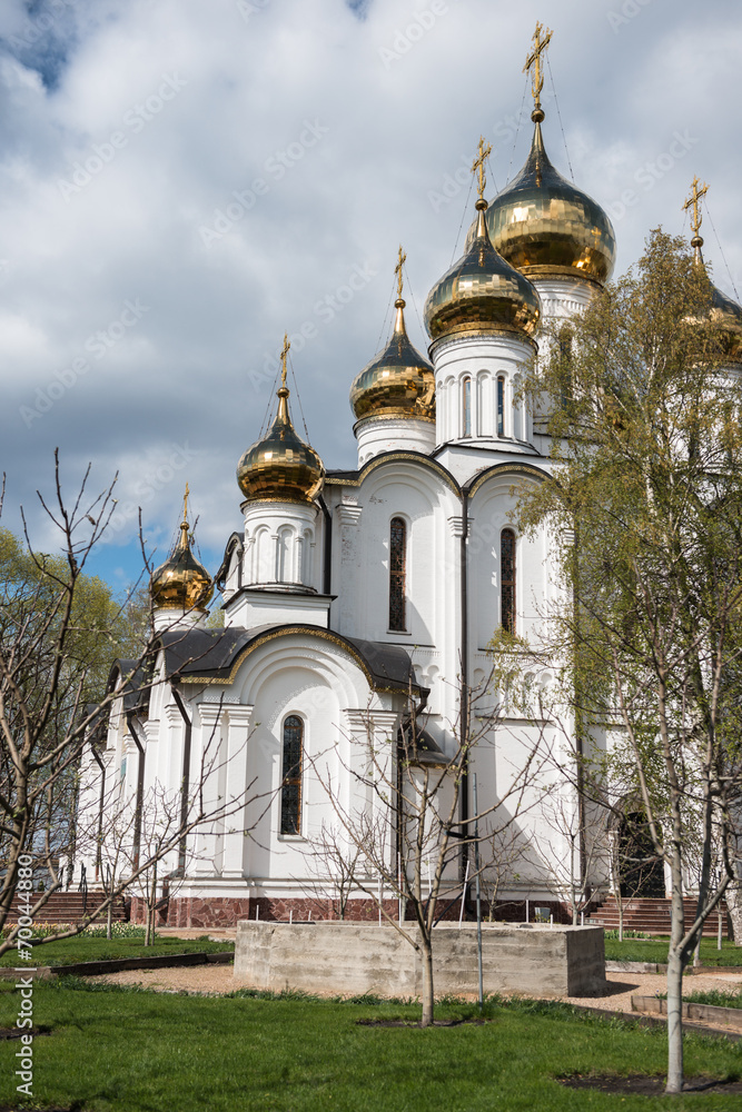Saint Nicholas (Nikolsky) cathedral from spring garden viewpoint
