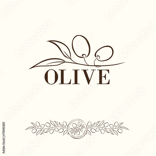 Olive label.