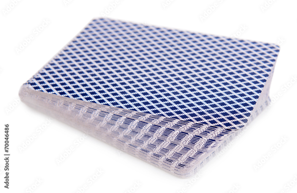 Deck of cards isolated on white Deck of cards isolated on white