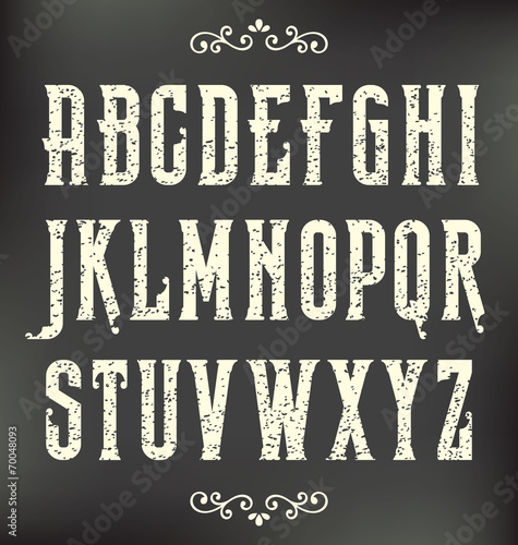 Grunge Vintage Font