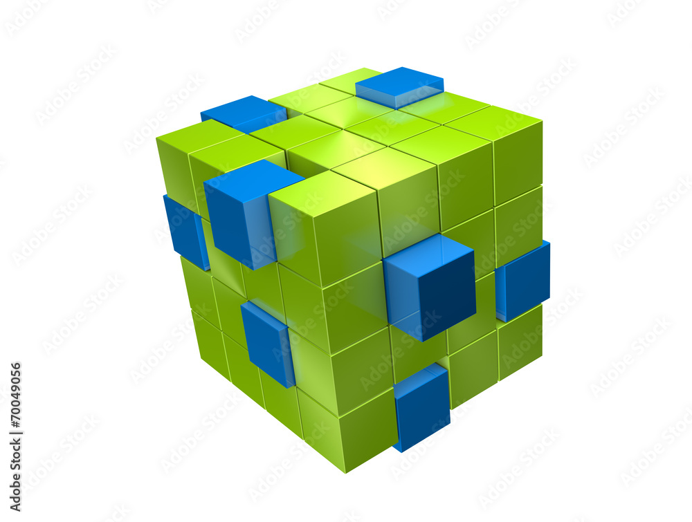 Fototapeta premium cube 3d