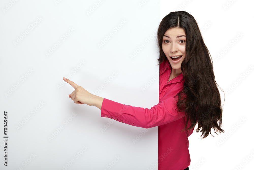 She is pointing at me