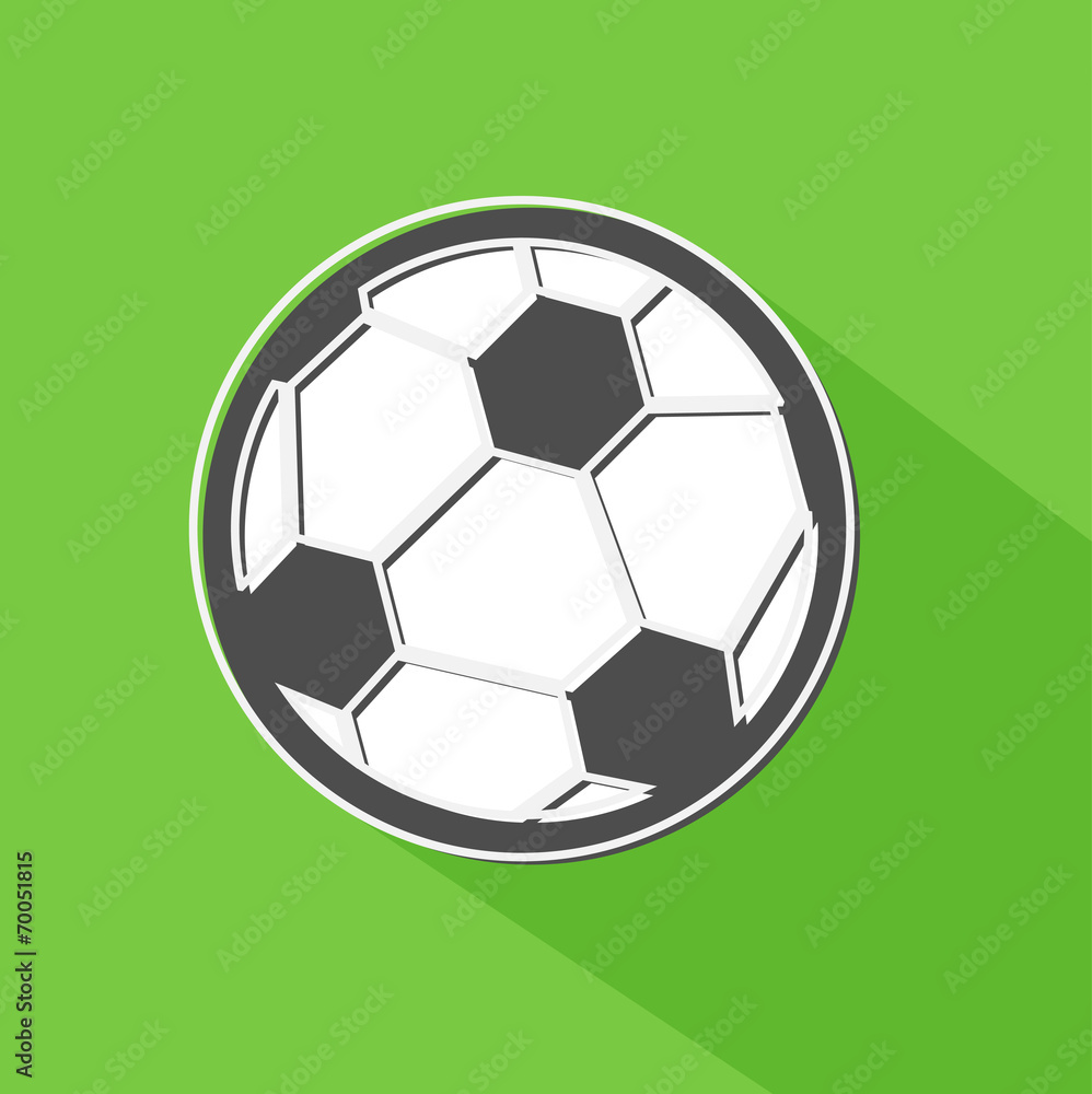 Soccer ball shadow icon, vector illustration Soccer ball shadow icon, vector illustration