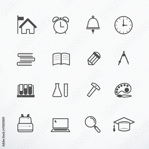 School icon vector illustra...